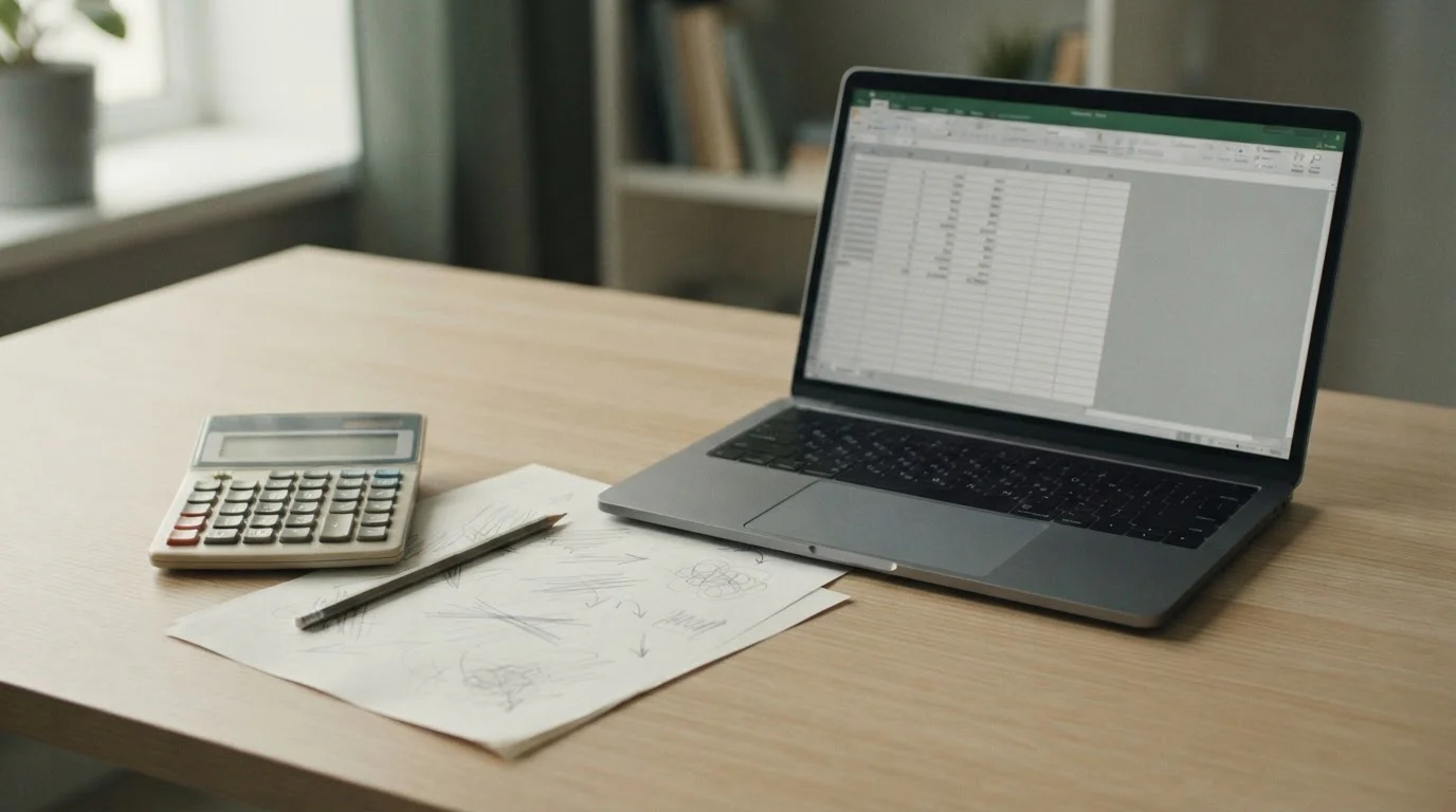 Cálculo del rollover de una apuesta gratis con calculadora y hoja de notas